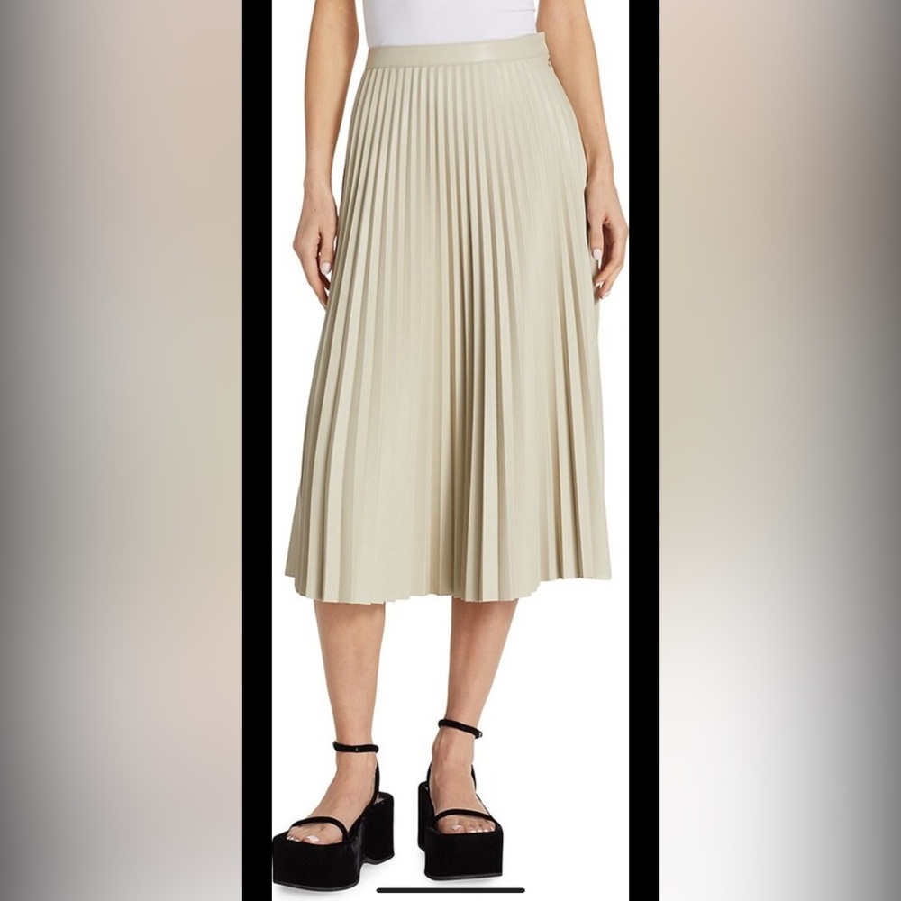 Brand new Proenza Schouler Faux Leather Pleated Skirt - sz 6